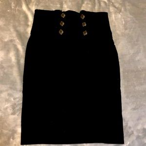 Black pencil skirt
